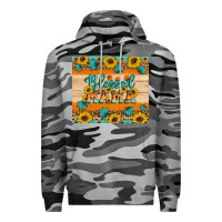 Slate Camo Blessed mama Premium Hoodie - Artiststas