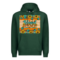 Sports Green Blessed mama Premium Hoodie - Artiststas