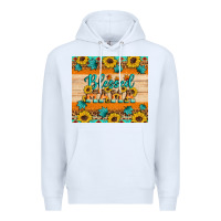 White Blessed mama Premium Hoodie - Artiststas