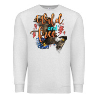 Oatmeal Heather wild and free Premium Sweatshirt - Zillion Design Studio