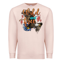 Pale Pink wild and free Premium Sweatshirt - Zillion Design Studio