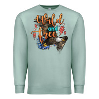 Seafoam wild and free Premium Sweatshirt - Zillion Design Studio