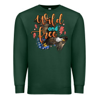 Sports Green wild and free Premium Sweatshirt - Zillion Design Studio