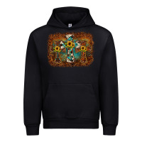 Black cross backgraund Urban Hoodie - JahusDesignShop