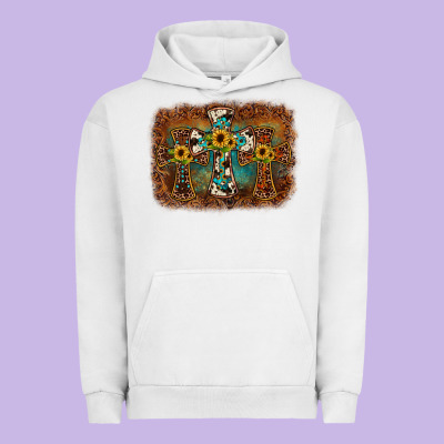 Cross Backgraund Urban Hoodie Designed By Jahusdesignshop