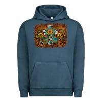 Pigment Midnight Navy cross backgraund Urban Hoodie - JahusDesignShop