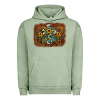 Pigment Oil Green cross backgraund Urban Hoodie - JahusDesignShop
