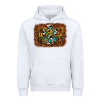 White cross backgraund Urban Hoodie - JahusDesignShop