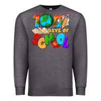 Charcoal Heather 100 days of school Premium Sweatshirt - texasbilliewilder