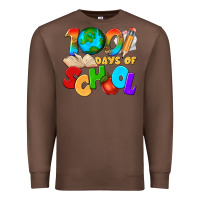 Chestnut 100 days of school Premium Sweatshirt - texasbilliewilder
