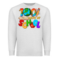 Oatmeal Heather 100 days of school Premium Sweatshirt - texasbilliewilder
