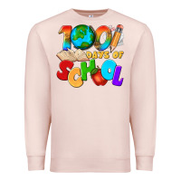 Pale Pink 100 days of school Premium Sweatshirt - texasbilliewilder