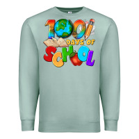 Seafoam 100 days of school Premium Sweatshirt - texasbilliewilder