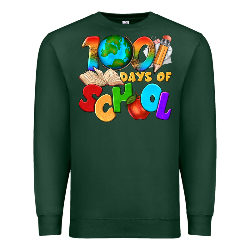 100 Days Of School Premium Sweatshirt by texasbilliewilder | Teevron