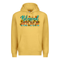 Antique Gold Blessed Mama Premium Hoodie - Artiststas