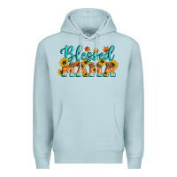 Blue Mist Blessed Mama Premium Hoodie - Artiststas