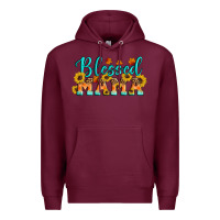 Burgundy Blessed Mama Premium Hoodie - Artiststas