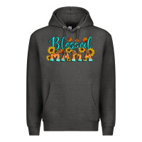 Charcoal Heather Blessed Mama Premium Hoodie - Artiststas