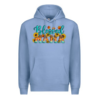 Colony Blue Blessed Mama Premium Hoodie - Artiststas