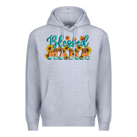 Heather Grey Blessed Mama Premium Hoodie - Artiststas
