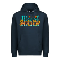 Navy Blessed Mama Premium Hoodie - Artiststas