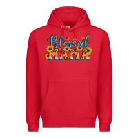 Red Blessed Mama Premium Hoodie - Artiststas