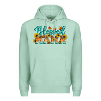 Seafoam Blessed Mama Premium Hoodie - Artiststas