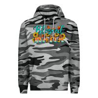 Slate Camo Blessed Mama Premium Hoodie - Artiststas