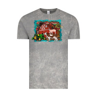 Cloud Rock farm life tractor cow pig rooster Vintage Tee - Artiststas