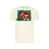 Vintage Arctic farm life tractor cow pig rooster Vintage Tee - Artiststas