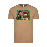 Vintage Coffee farm life tractor cow pig rooster Vintage Tee - Artiststas