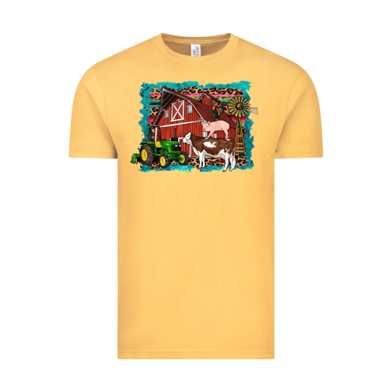 Farm Life Tractor Cow Pig Rooster Vintage Tee by Artiststas | Teevron