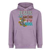 Lavender jesus is the anchor of my soul Heavyweight Hoodie - texasbilliewilder
