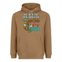 Toasted Coconut jesus is the anchor of my soul Heavyweight Hoodie - texasbilliewilder