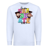 White kinder graduate 2024 Premium Sweatshirt - texasbilliewilder