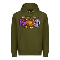 Army Green Boo halloween Premium Hoodie - Artiststas