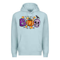 Blue Mist Boo halloween Premium Hoodie - Artiststas