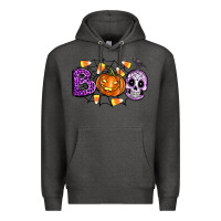 Charcoal Heather Boo halloween Premium Hoodie - Artiststas
