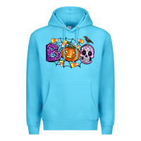 Ocean Blue Boo halloween Premium Hoodie - Artiststas