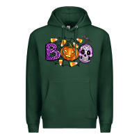 Sports Green Boo halloween Premium Hoodie - Artiststas