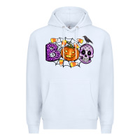 White Boo halloween Premium Hoodie - Artiststas