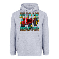 Heather Grey just a boy who loves tractor Heavyweight Hoodie - texasbilliewilder