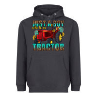 Smoke just a boy who loves tractor Heavyweight Hoodie - texasbilliewilder