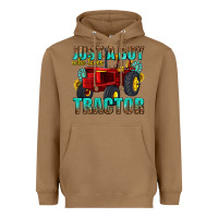 Toasted Coconut just a boy who loves tractor Heavyweight Hoodie - texasbilliewilder