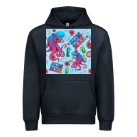 Navy summer and octopus seamless pattern Urban Hoodie - BundleAndBundleShop