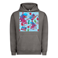 Pigment Tornado summer and octopus seamless pattern Urban Hoodie - BundleAndBundleShop