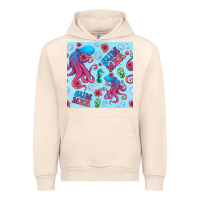 Sandshell summer and octopus seamless pattern Urban Hoodie - BundleAndBundleShop