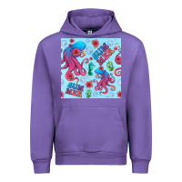 Tulip summer and octopus seamless pattern Urban Hoodie - BundleAndBundleShop