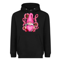 Black Breast Cancer gnomes Heavyweight Hoodie - RanaPortraitStore