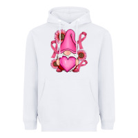White Breast Cancer gnomes Heavyweight Hoodie - RanaPortraitStore